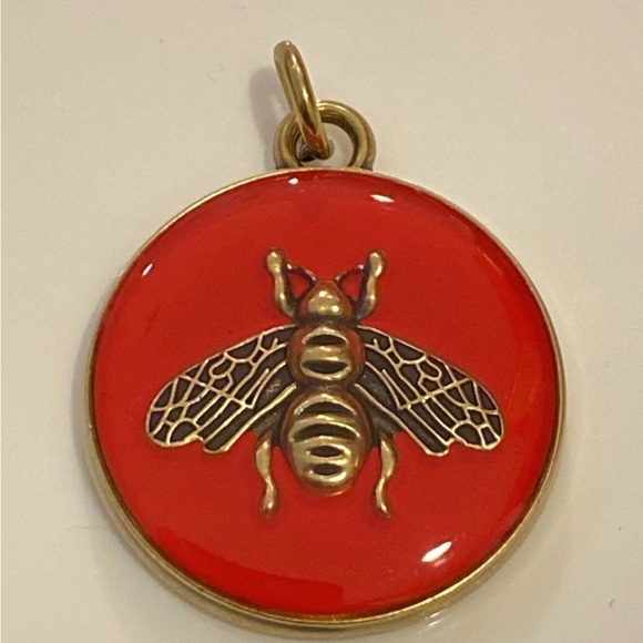 Gucci Other - Auth Gucci Red Bee Pendant